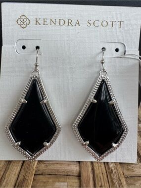Kendra Scott Alex Black & Silver Earrings